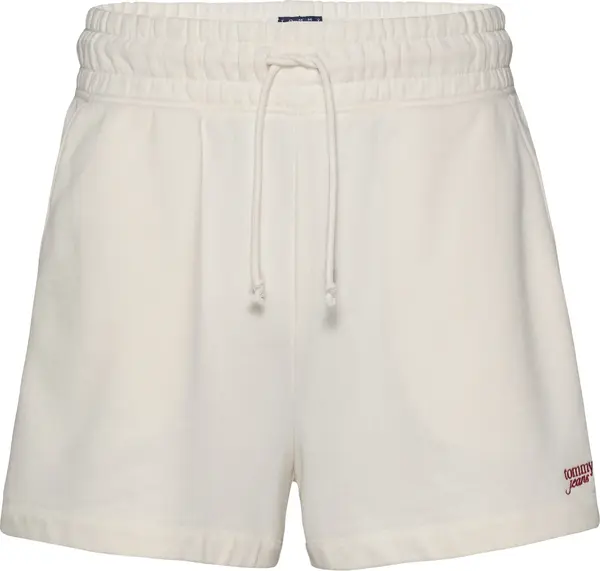Tommy Hilfiger TJW SCRIPT SHORT EXT, YBH Krem Kadın Şort