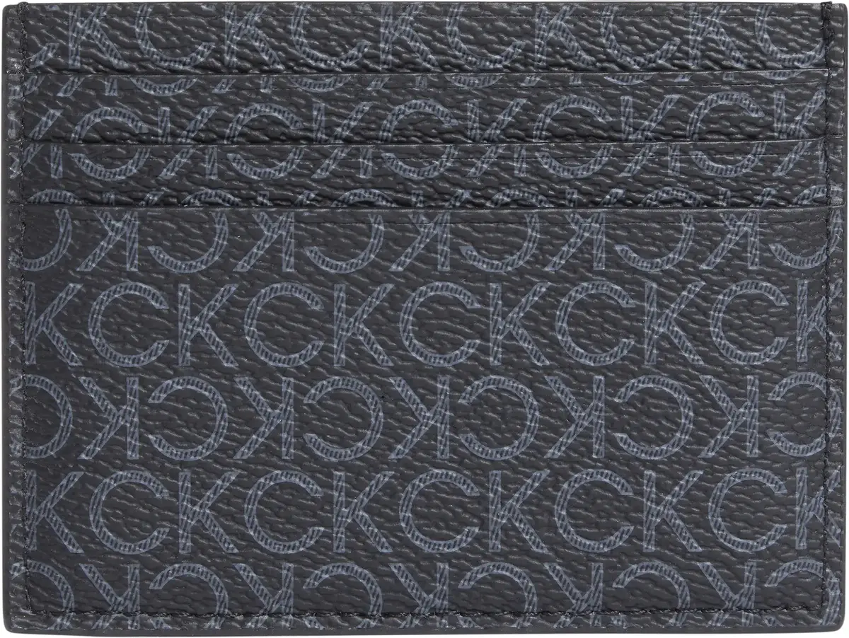 Calvin Klein CLASSIC MONO CARDHOL, 0GJ Siyah Erkek Çanta & Cüzdan
