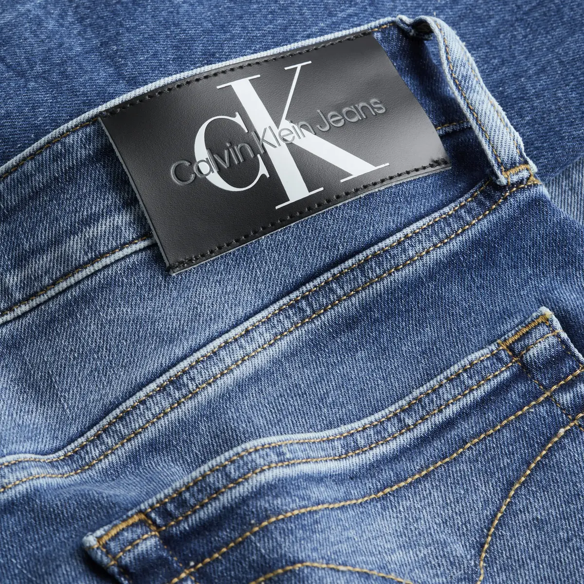 Calvin Klein SLIM Erkek Mavi Kot Pantolon