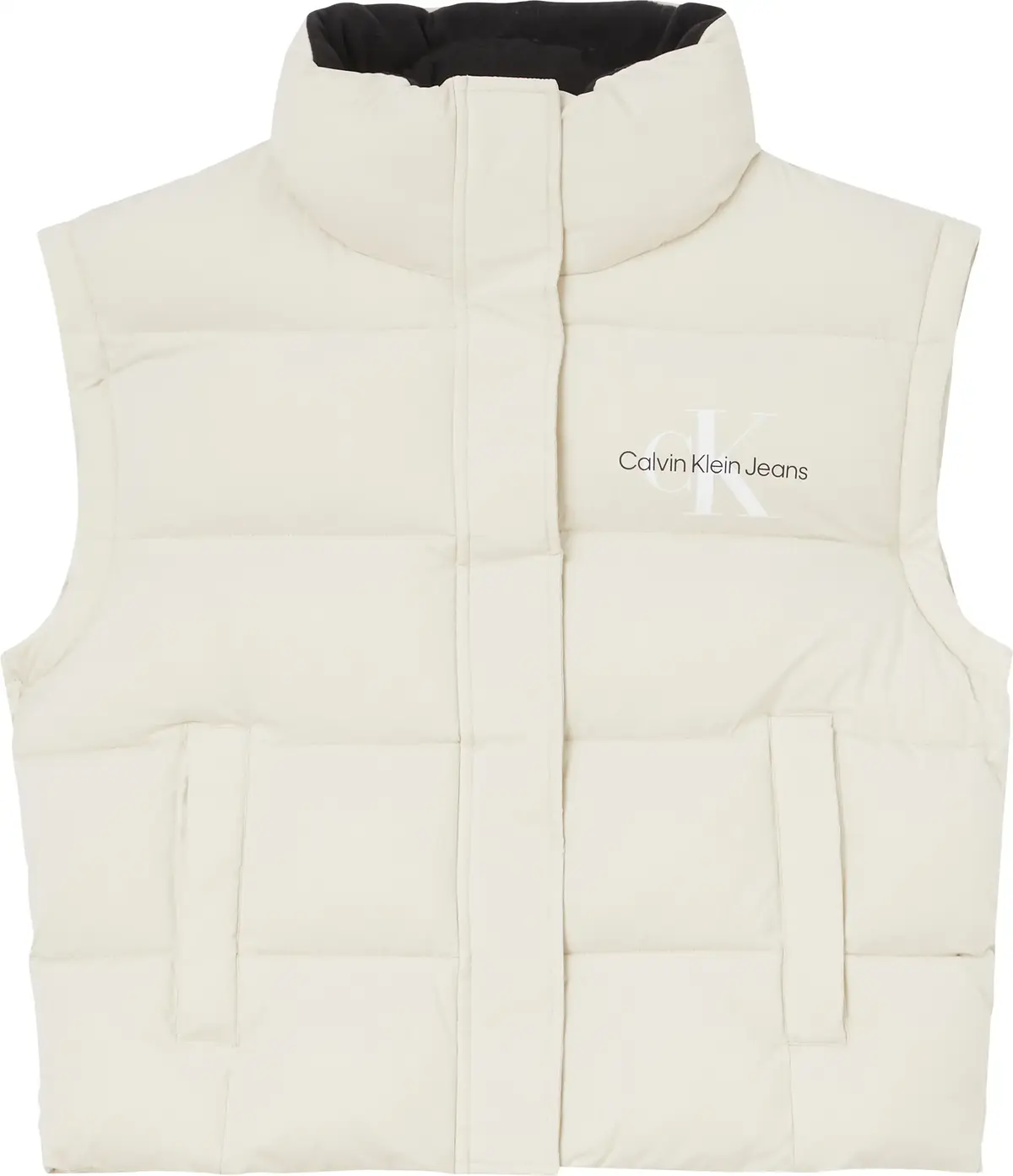 Calvin Klein MW NON-DOWN VEST Kadın Krem Yelek