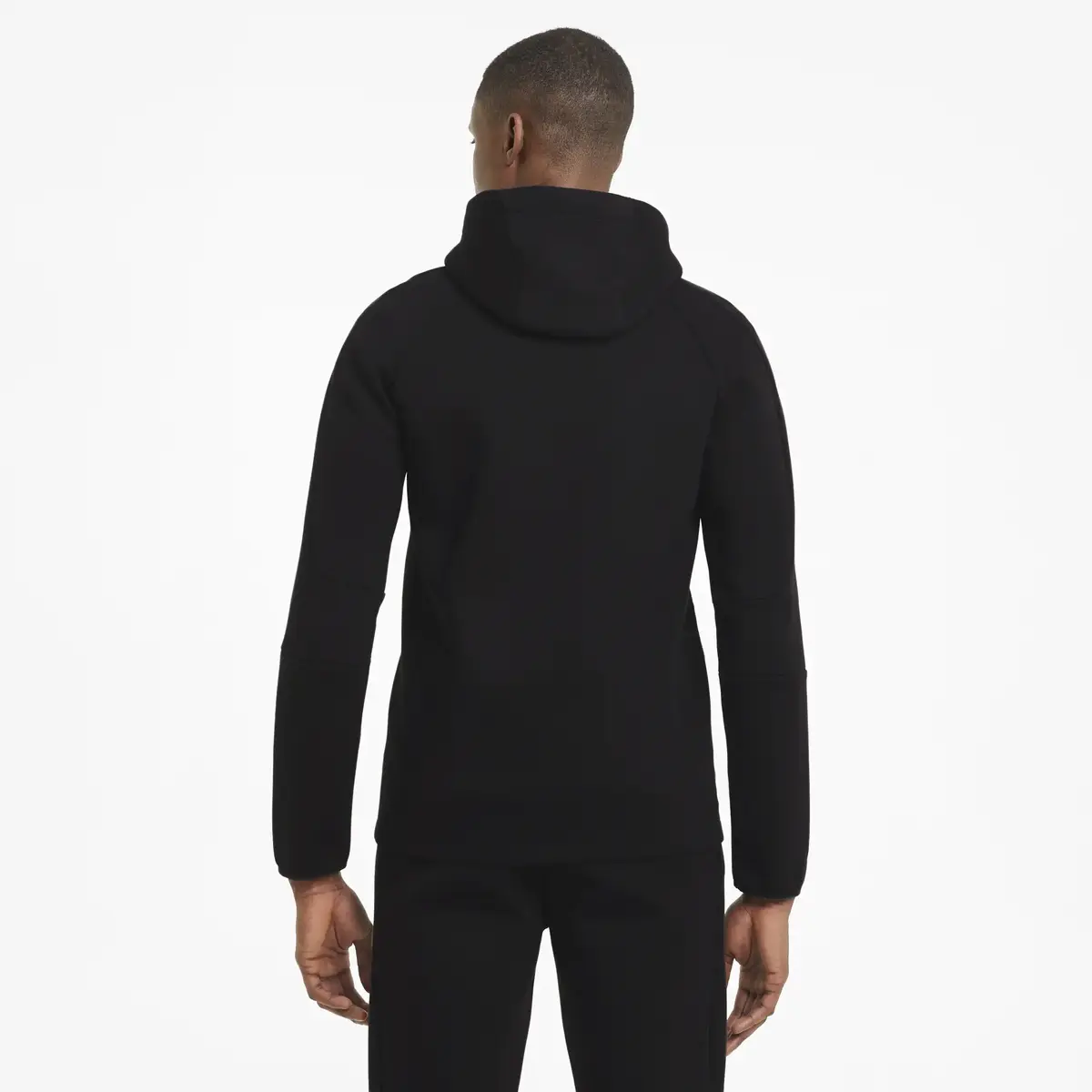 Puma EVOSTRIPE Core FZ Hoodie Siyah Erkek Fermuarlı Ceket