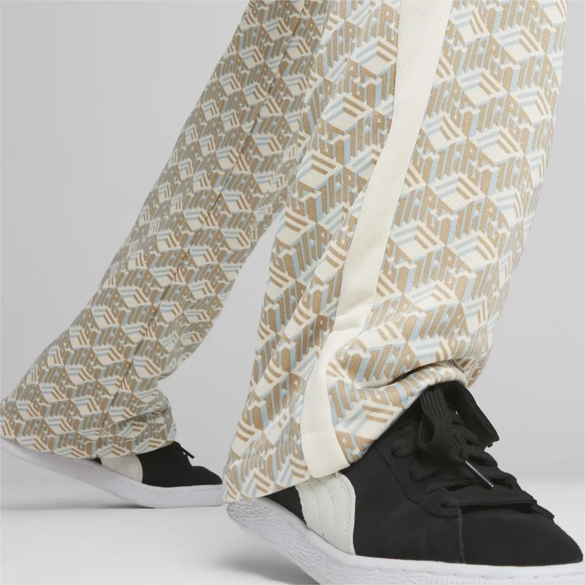Puma T7 AOP Straight Leg Track Pants Açık Kahve Kadın Eşofman Altı