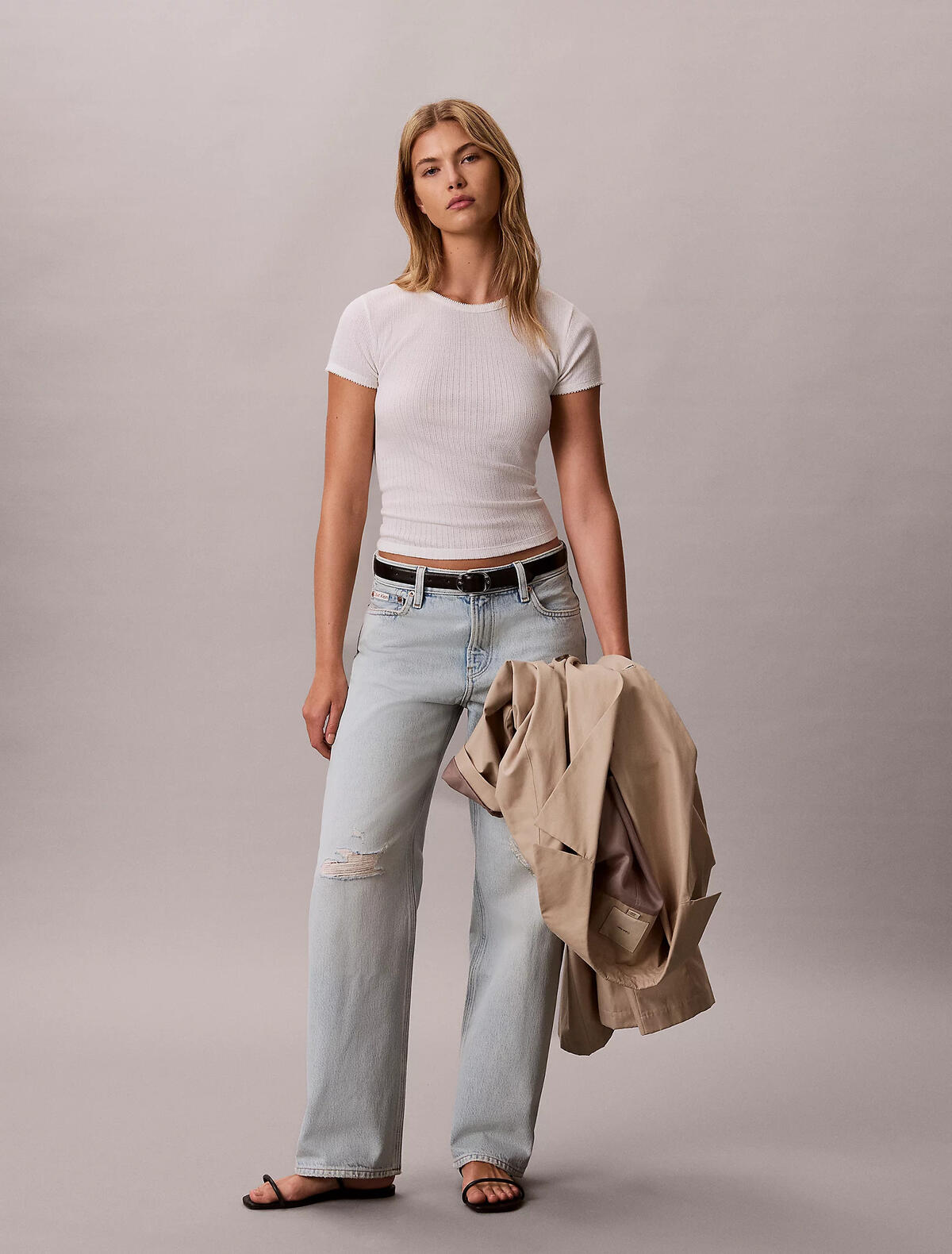 Calvin Klein 90s STRAIGHT DANTE D, SBC Kadın Mavi Jean
