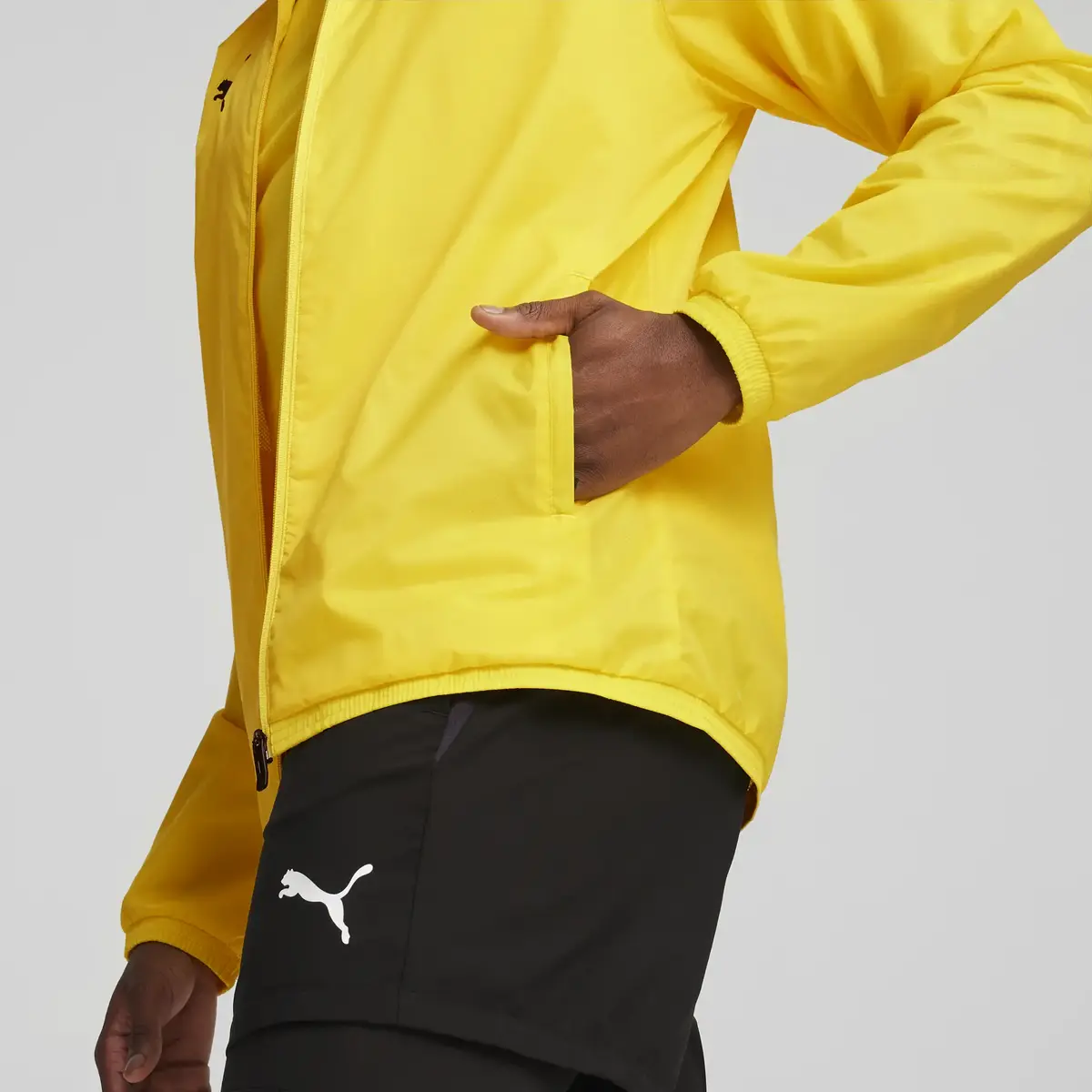 Puma teamGOAL All Weather Jacket Sarı Erkek Yağmurluk
