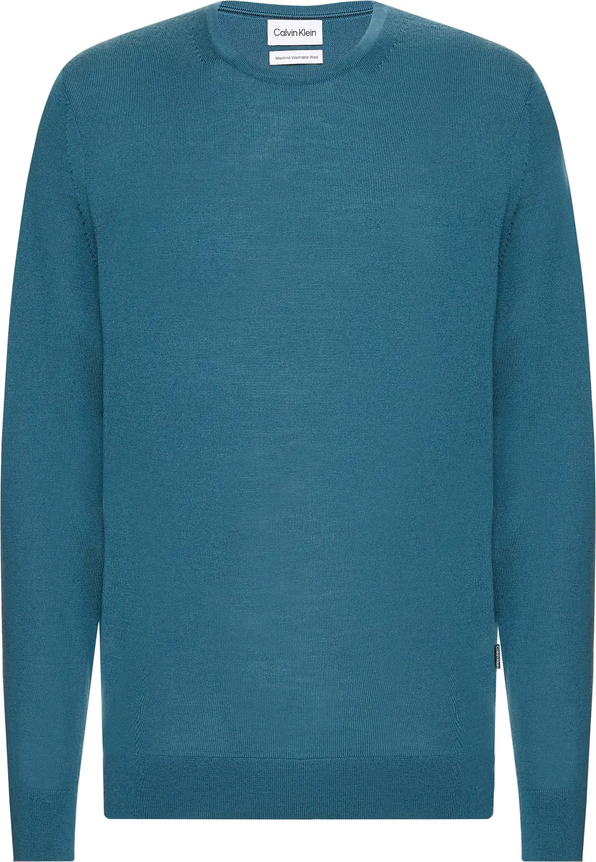 Calvin Klein SUPERIOR WOOL CREW N Erkek Mavi Kazak
