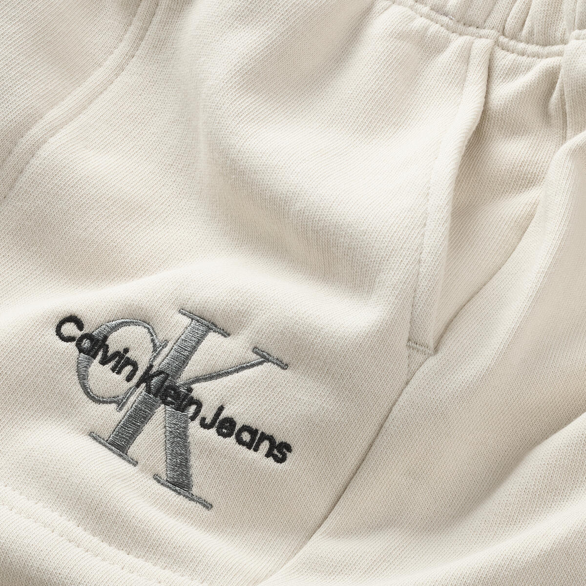 Calvin Klein MONOGRAM OFF PLACED Kadın Krem Eşofman Altı