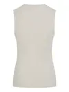 Calvin Klein MODAL RIB C-NK TANK Gri Kadın Dar Kesim Fitilli Askılı Bluz