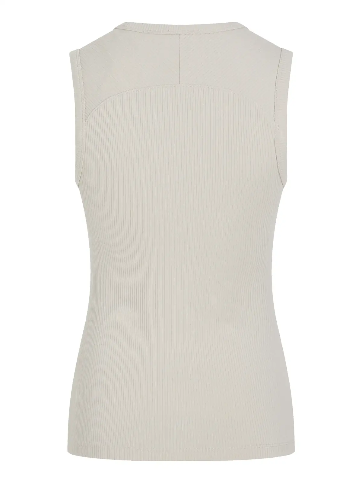 Calvin Klein MODAL RIB C-NK TANK Gri Kadın Dar Kesim Fitilli Askılı Bluz