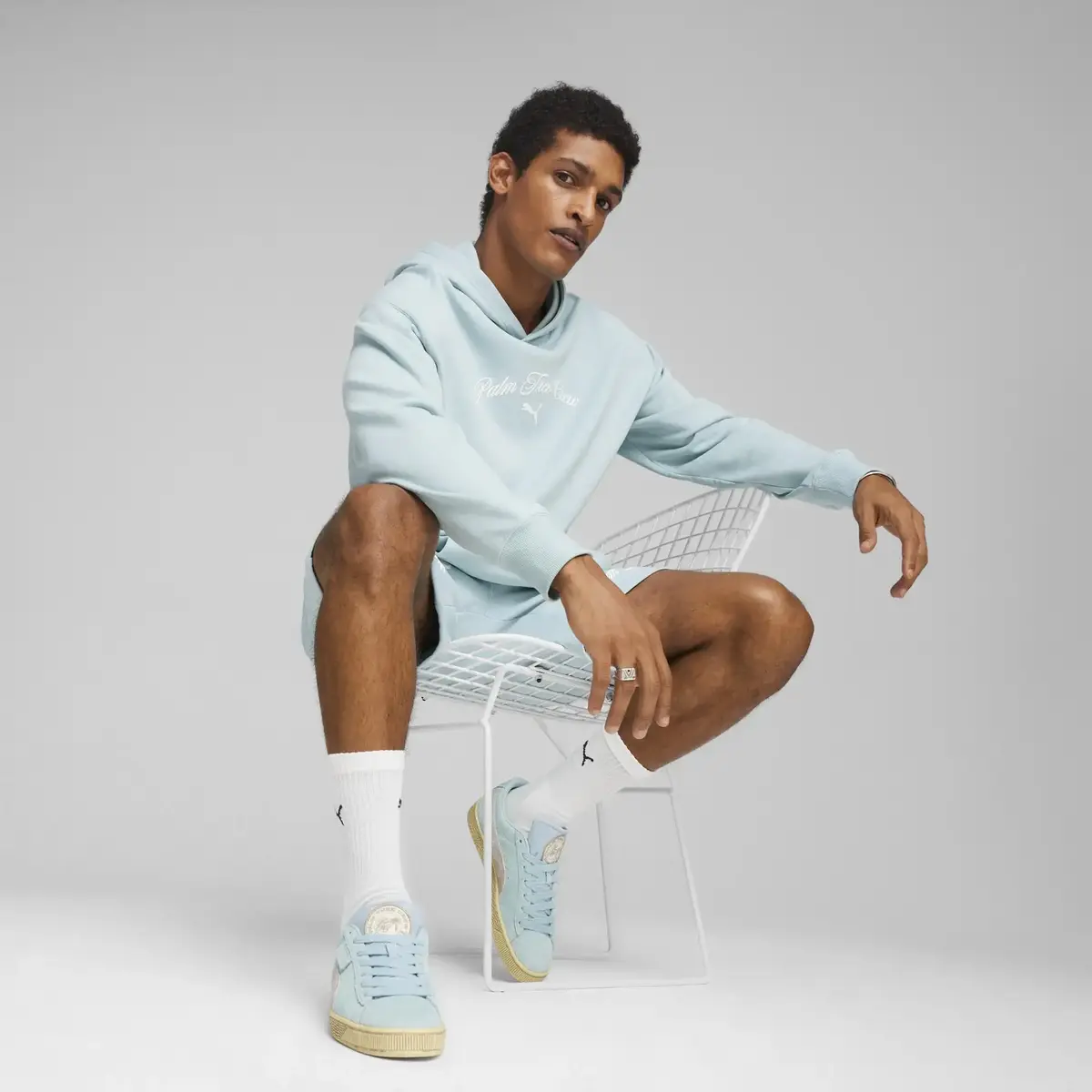 PUMA X PTC Graphic Hoodie Turkuaz Erkek Hoodie