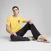 PUMA WARDROBE ESS Graphic Tee Sarı Erkek T-Shirt