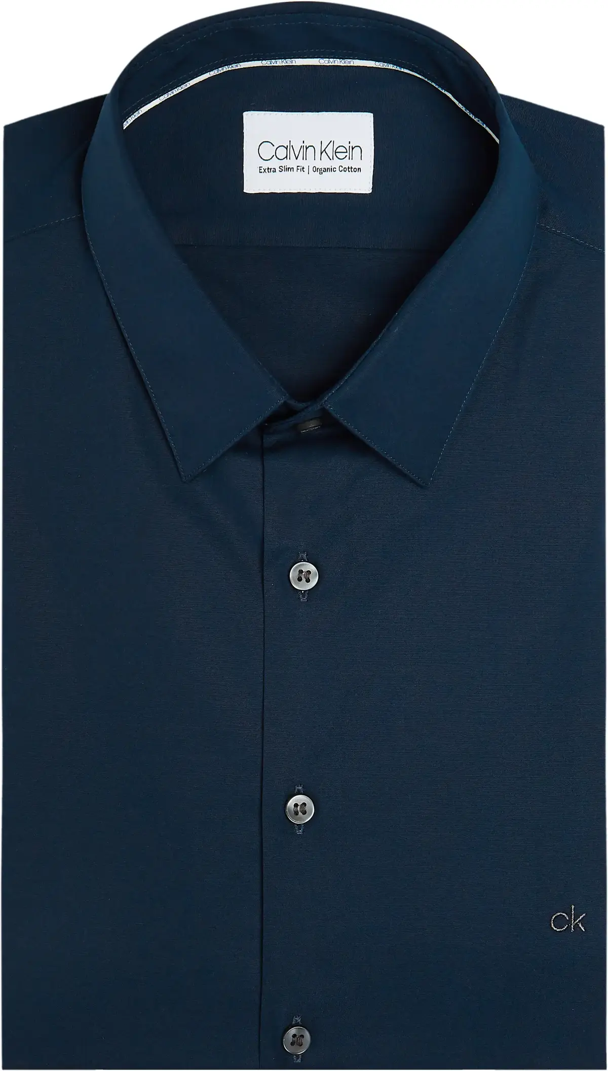 Calvin Klein LOGO STRETCH EXTRA S Erkek Lacivert Gömlek