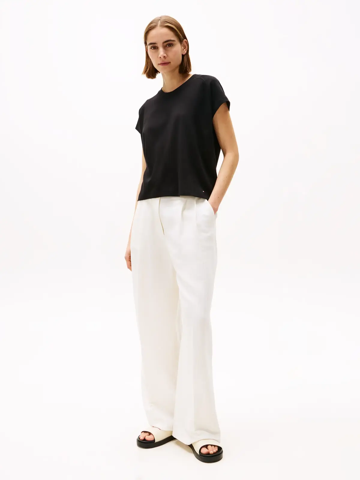 Tommy Hilfiger RLX MODERN CODY CAP, BDS Siyah Kadın T-Shirt & Polo