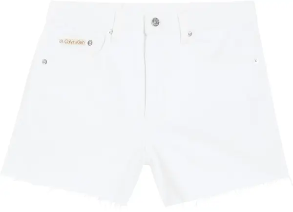 Calvin Klein MOM SHORT, 1AA Beyaz Kadın Şort