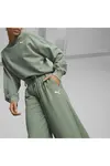 Puma HER High Waist Straight Pants Yeşil Kadın Eşofman Altı