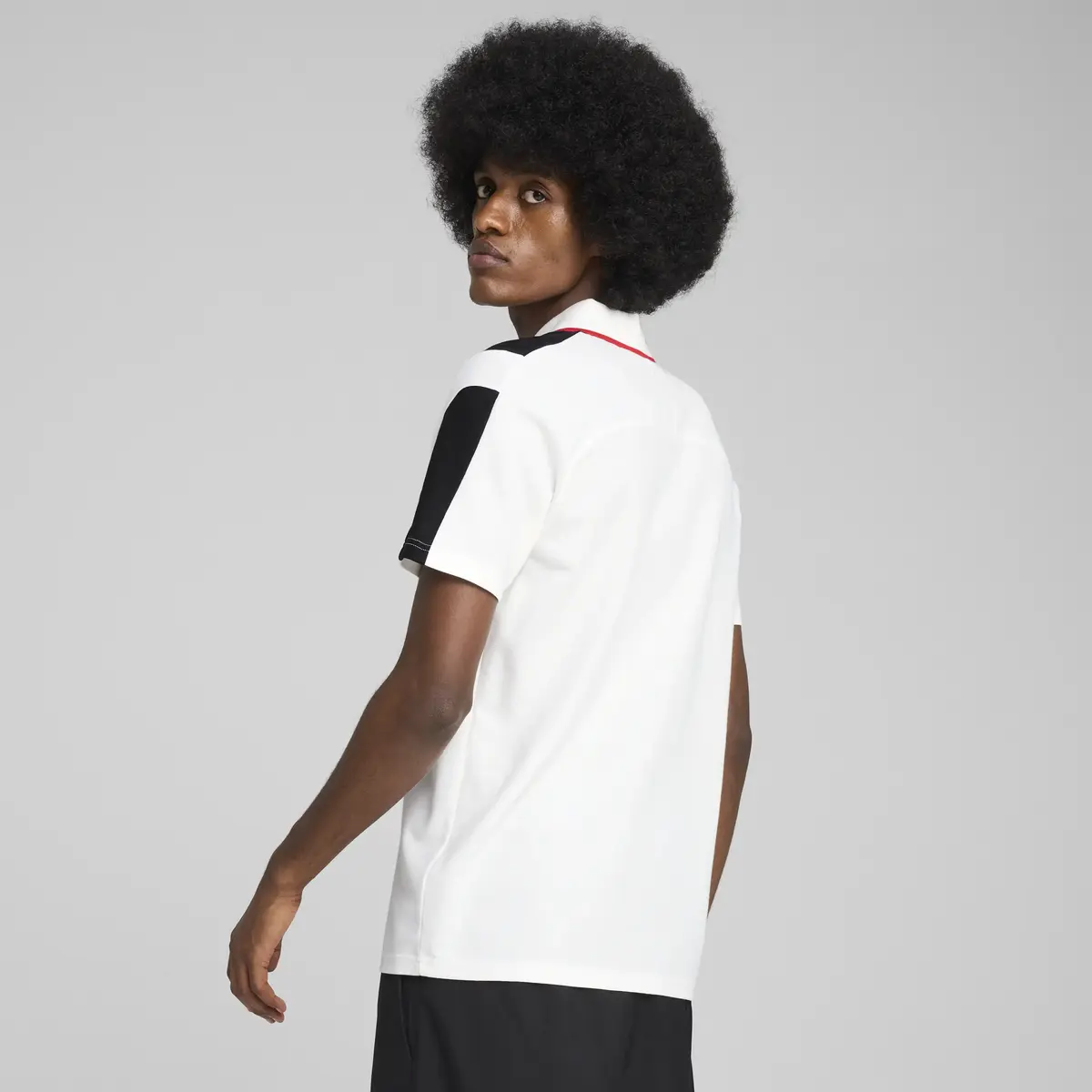 Puma Ferrari Race MT7 Polo Beyaz Erkek T-Shirt