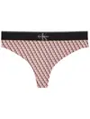 Calvin Klein THONG Pembe CK Logolu Tanga
