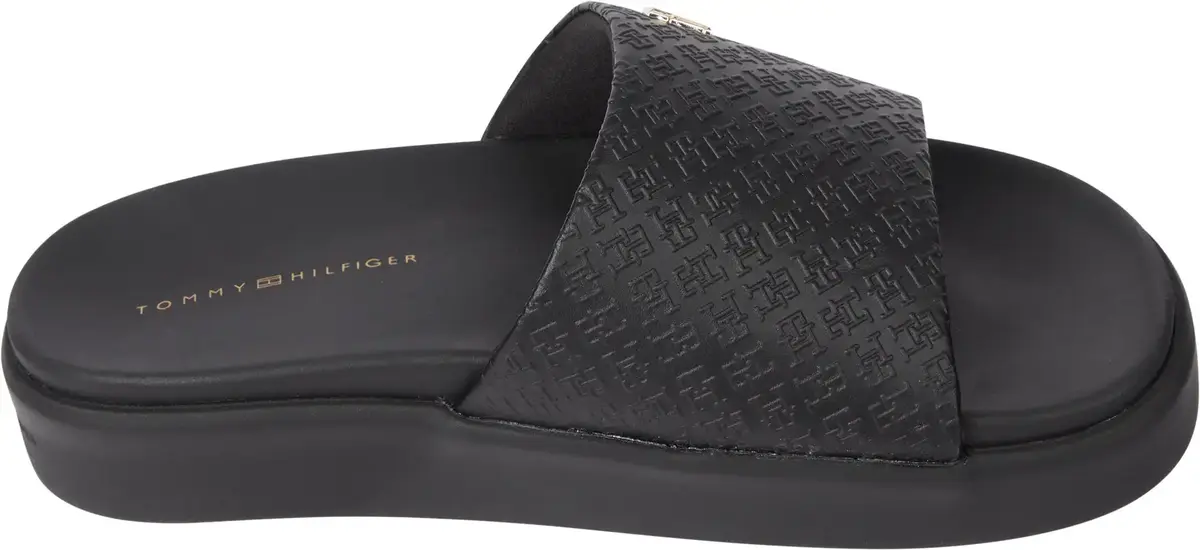 Tommy Hilfiger PLATFORM MONOGRAM PO, BDS Siyah Kadın Terlik