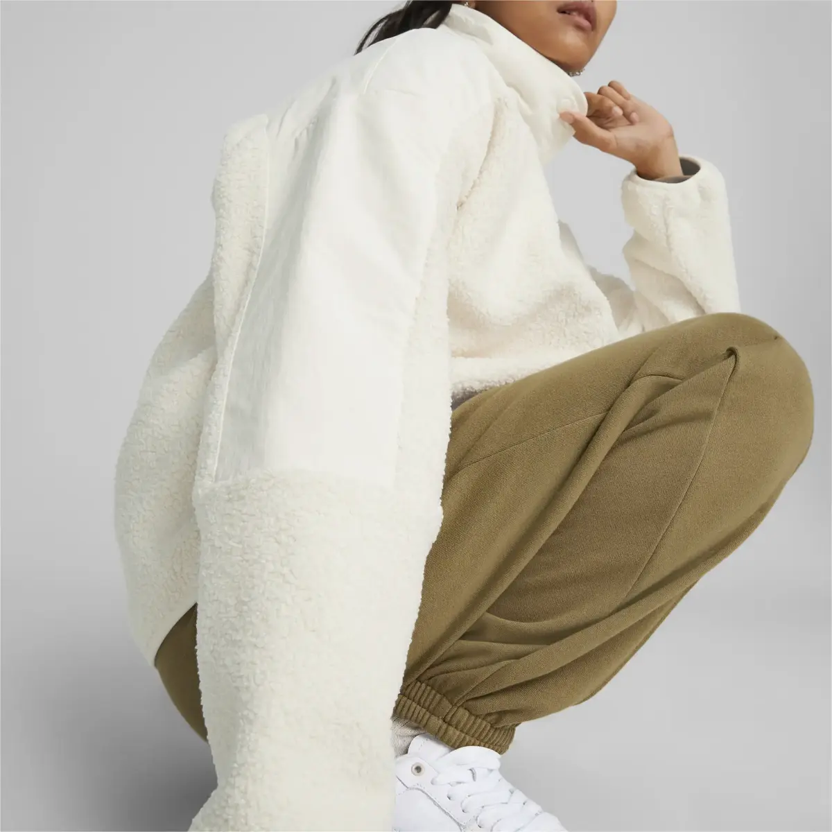 Puma Classics Sherpa Beyaz Kadın Ceket