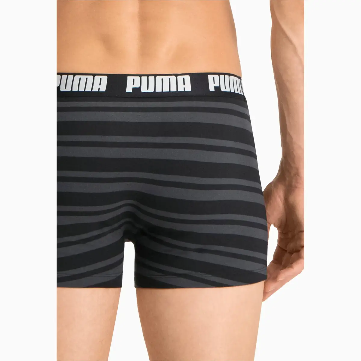 Puma PUMA HERITAGE STRIPE BOXER 2P black Siyah Erkek Boxer