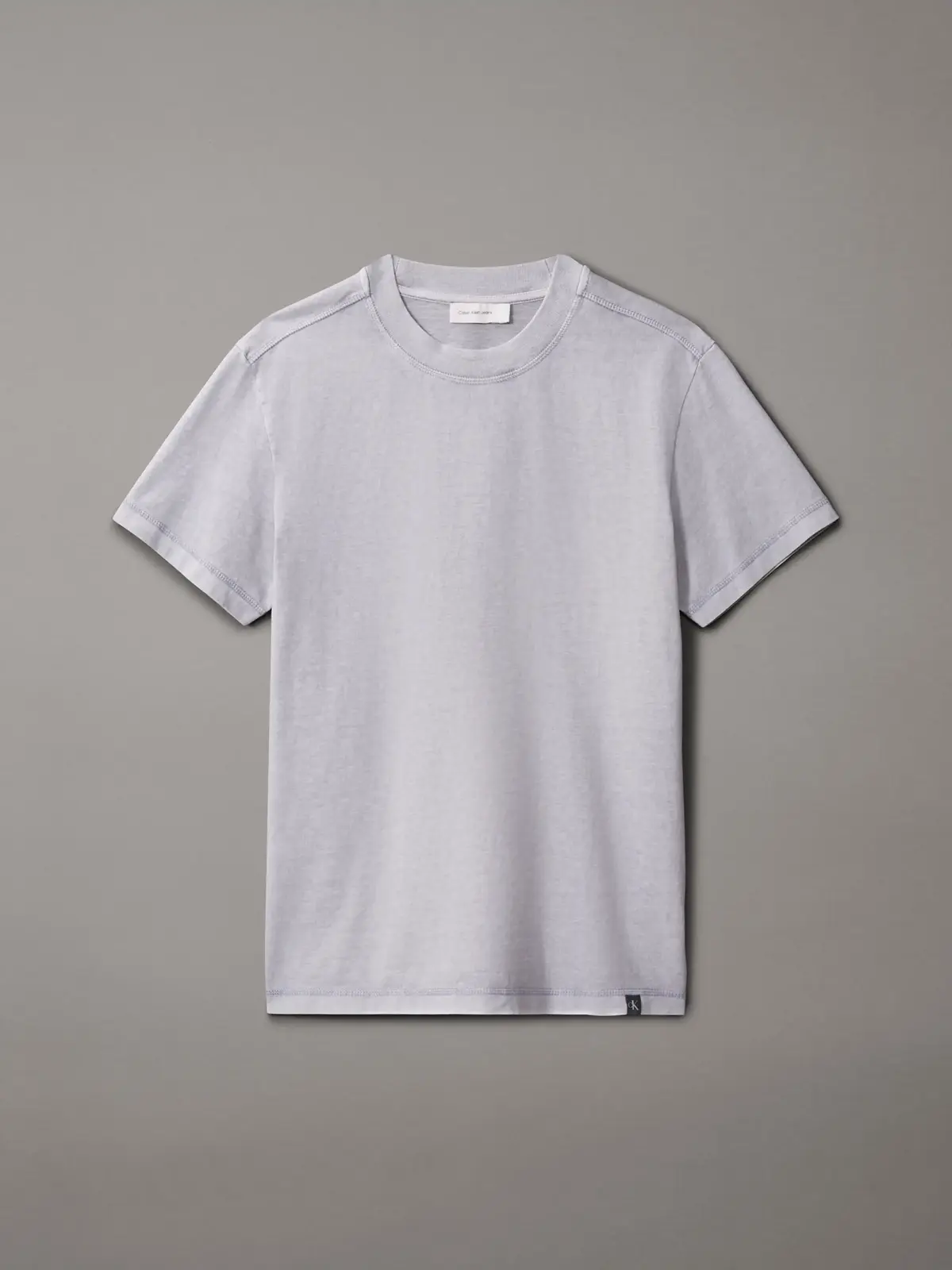 Calvin Klein GARMENT DYE TEE Gri Erkek Tişört