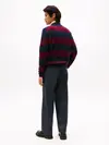 Tommy Hilfiger DC KNITTED RUGBY, DW5 Bordo Erkek Kazak