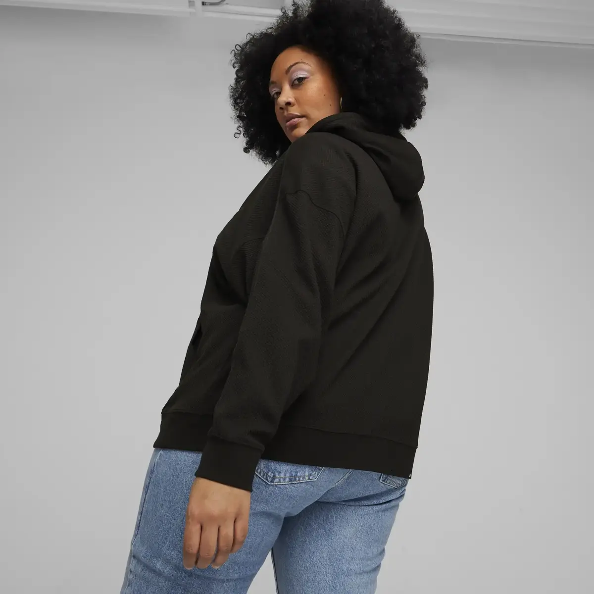 Puma HER Full-Zip Hoodie Siyah Kadın Hoodie