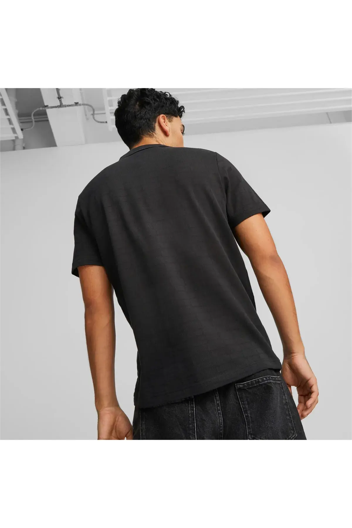 Puma Ferrari Style Jacquard Polo Siyah Erkek T-shirt