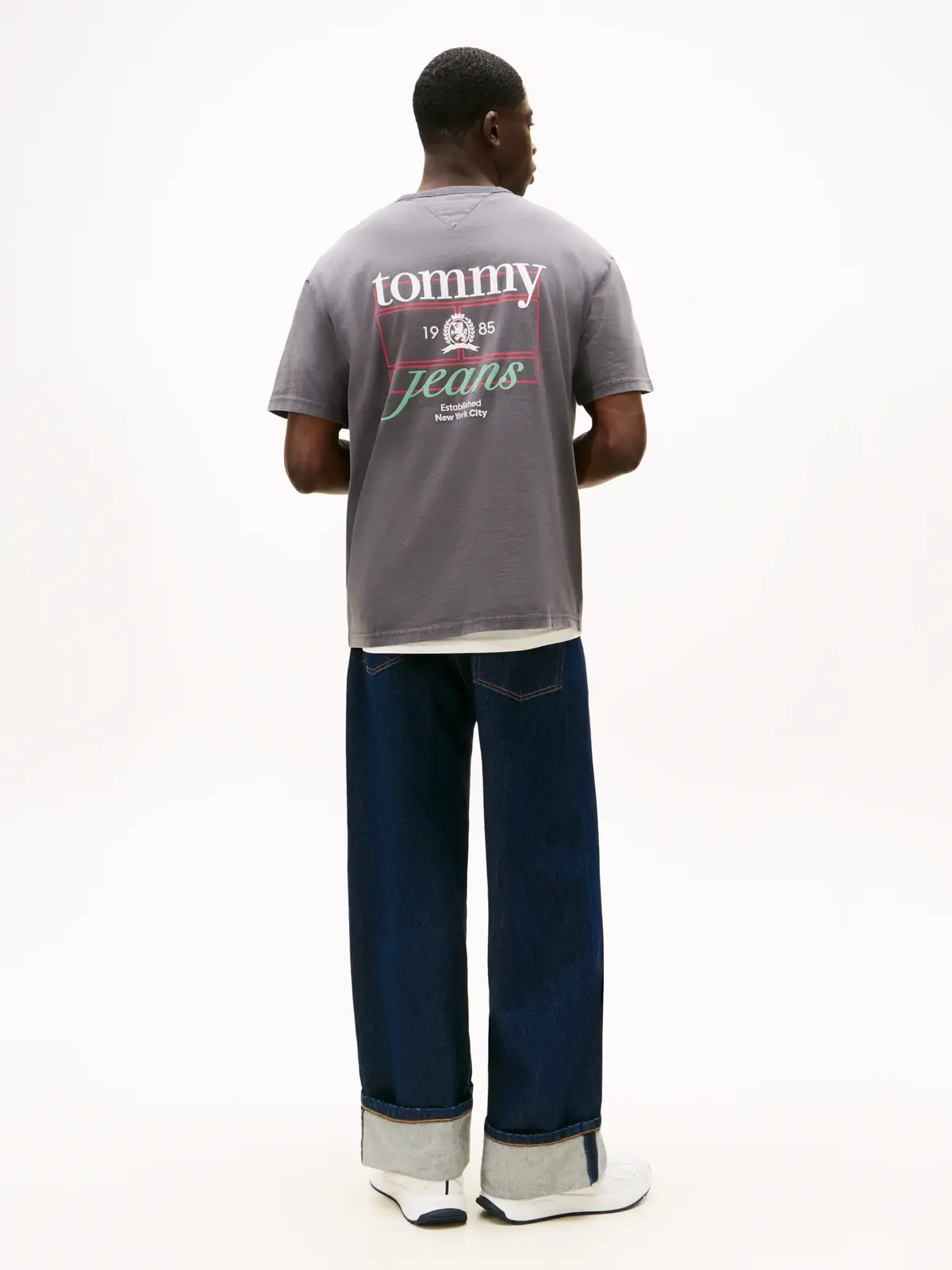 Tommy Hilfiger TJM RLX CREST PLAY T, BDS Gri Erkek T-Shirt