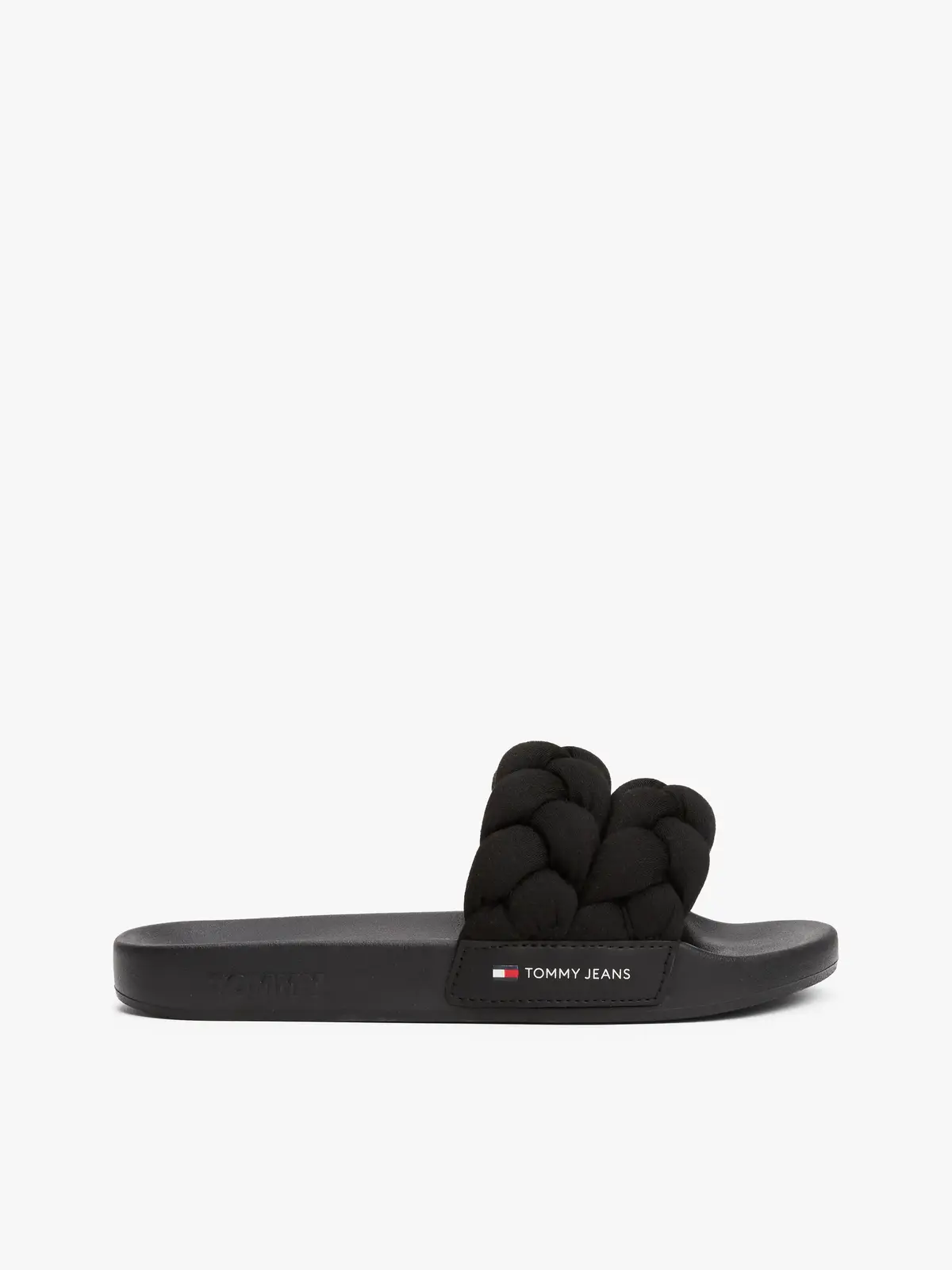 Tommy Hilfiger TJW BRAIDED SLIDE, BDS Siyah Kadın Terlik