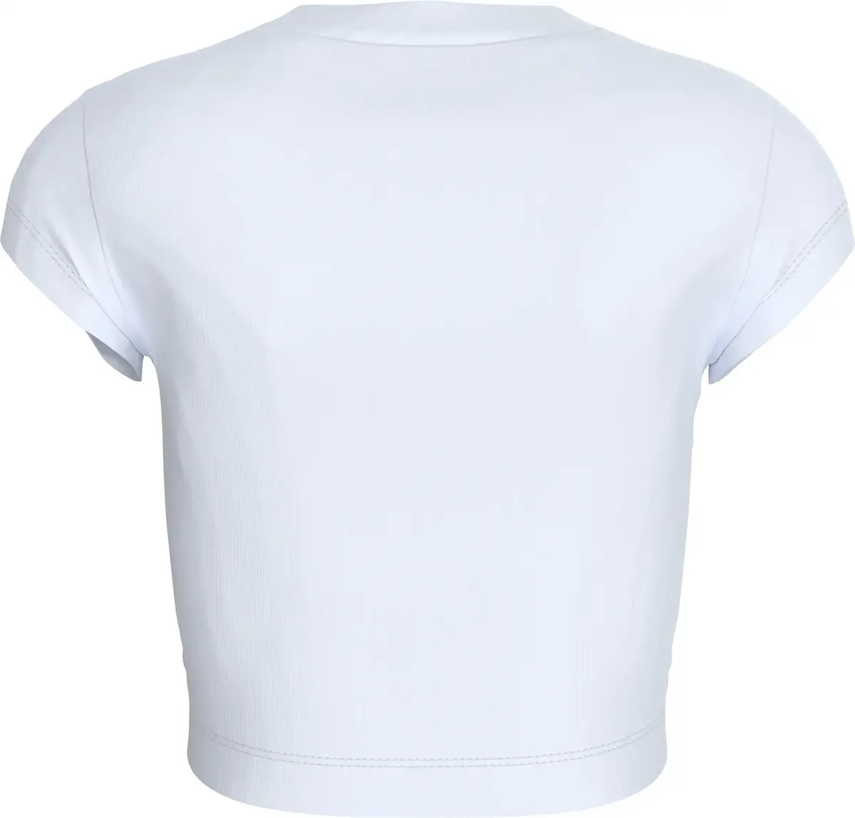 Calvin Klein CK RIB BABY TEE Beyaz Kadın Tişört