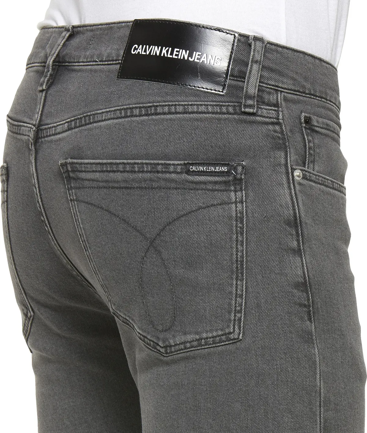 Calvin Klein CKJ 016 SKINNY Erkek Antrasit Kot Pantolon