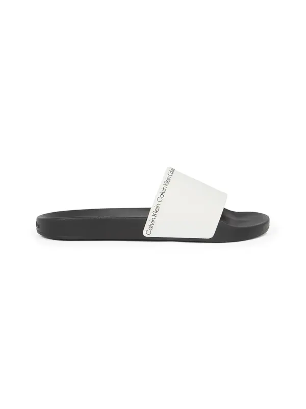 Calvin Klein POOL SLIDE RUBBER Beyaz Erkek Terlik