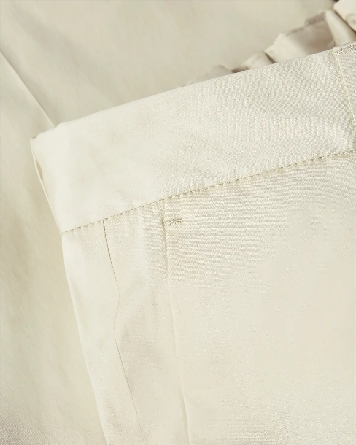 Calvin Klein PAPER COTTON CROPPED Erkek Krem Kumaş Pantolon