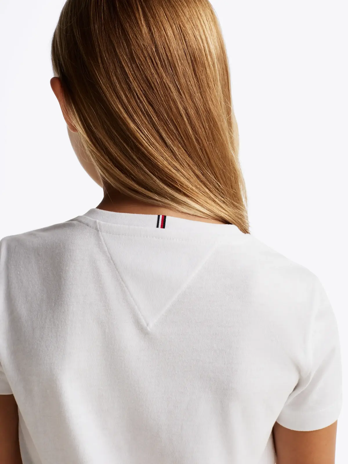 Tommy Hilfiger VARSITY REGULAR TEE, YBR Beyaz Çocuk T-Shirt & Polo