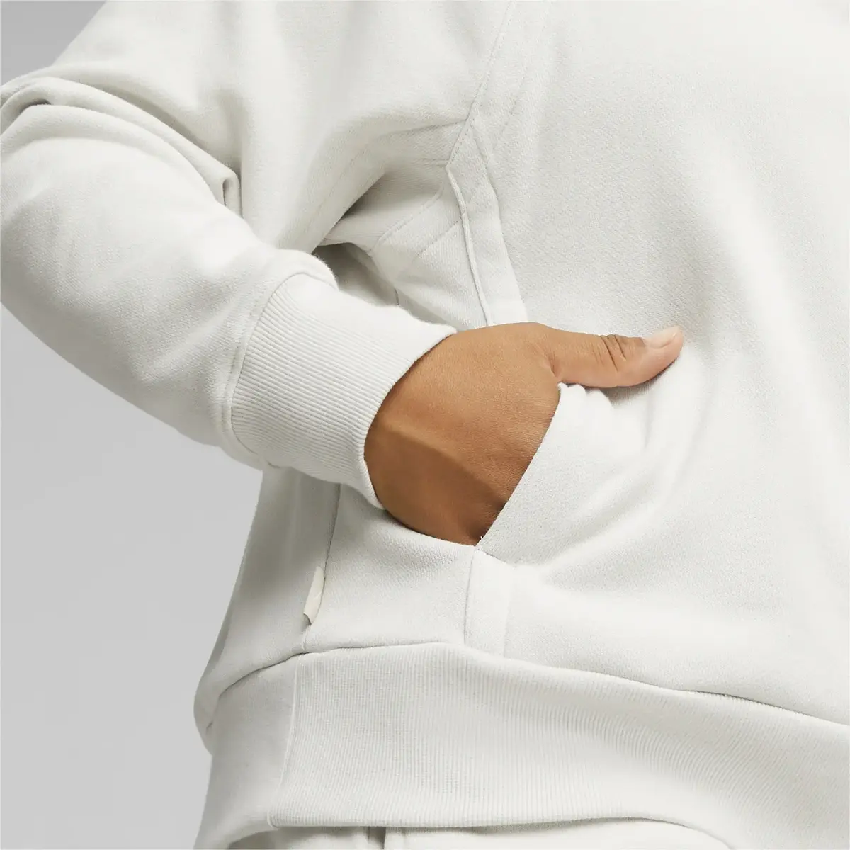 Puma INFUSE Relaxed Hoodie Gri Kadın Sweatshirt