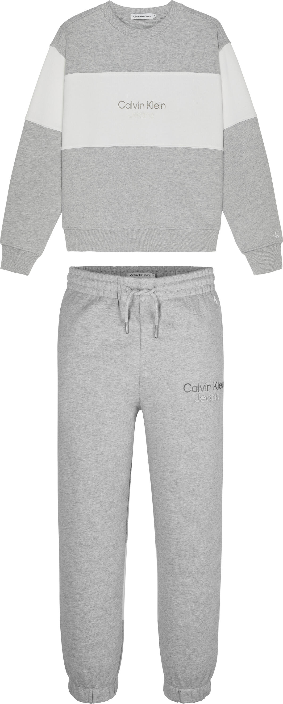 Calvin Klein COLOR BLOCK HWK SET Erkek Gri Eşofman Takımı