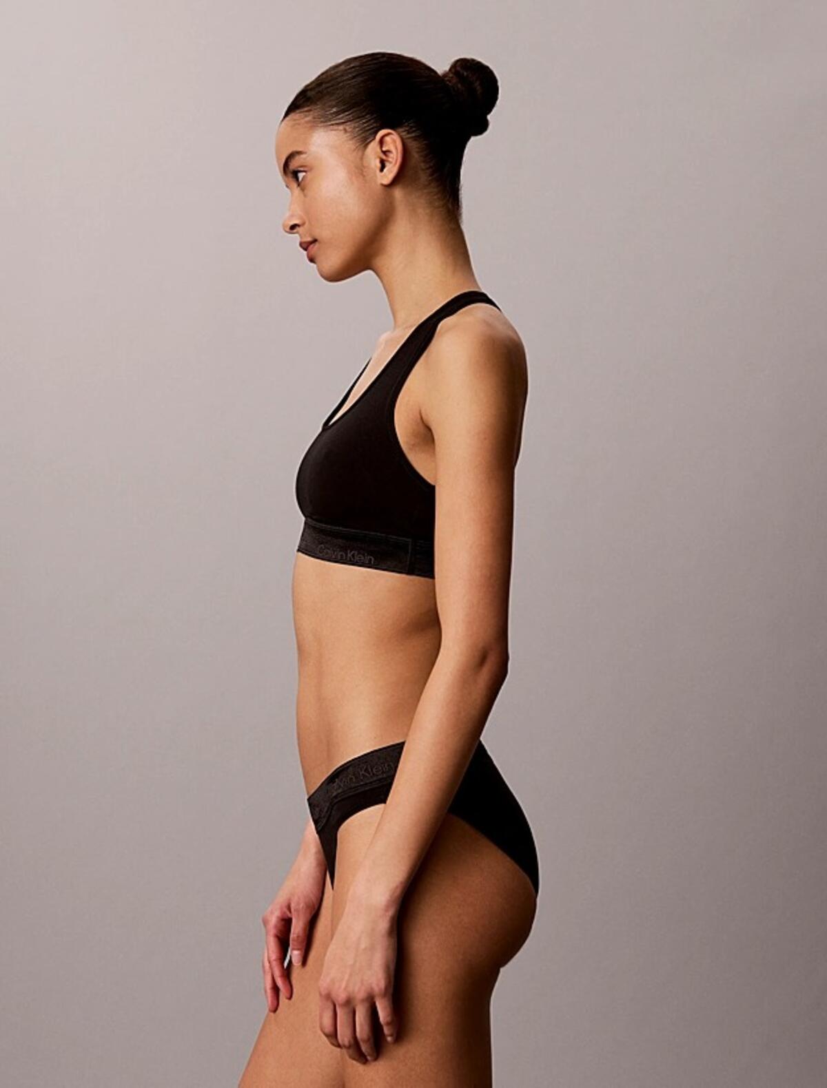 Calvin Klein UNLINED BRALETTE Siyah Astarsız Bralet