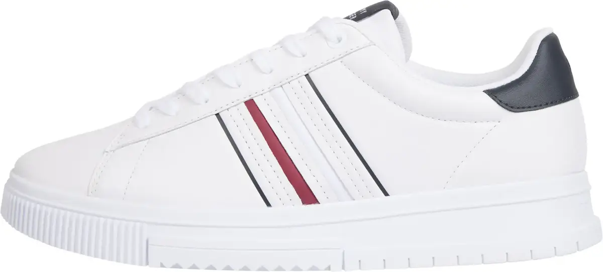 Tommy Hilfiger MODERN CUPSOLE STRIP, YBS Beyaz Erkek Spor Ayakkabı & Sneaker