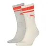 Puma PUMA CREW HERITAGE STRIPE 2P UNISEX grey Unisex 2'li Çizgili Çorap