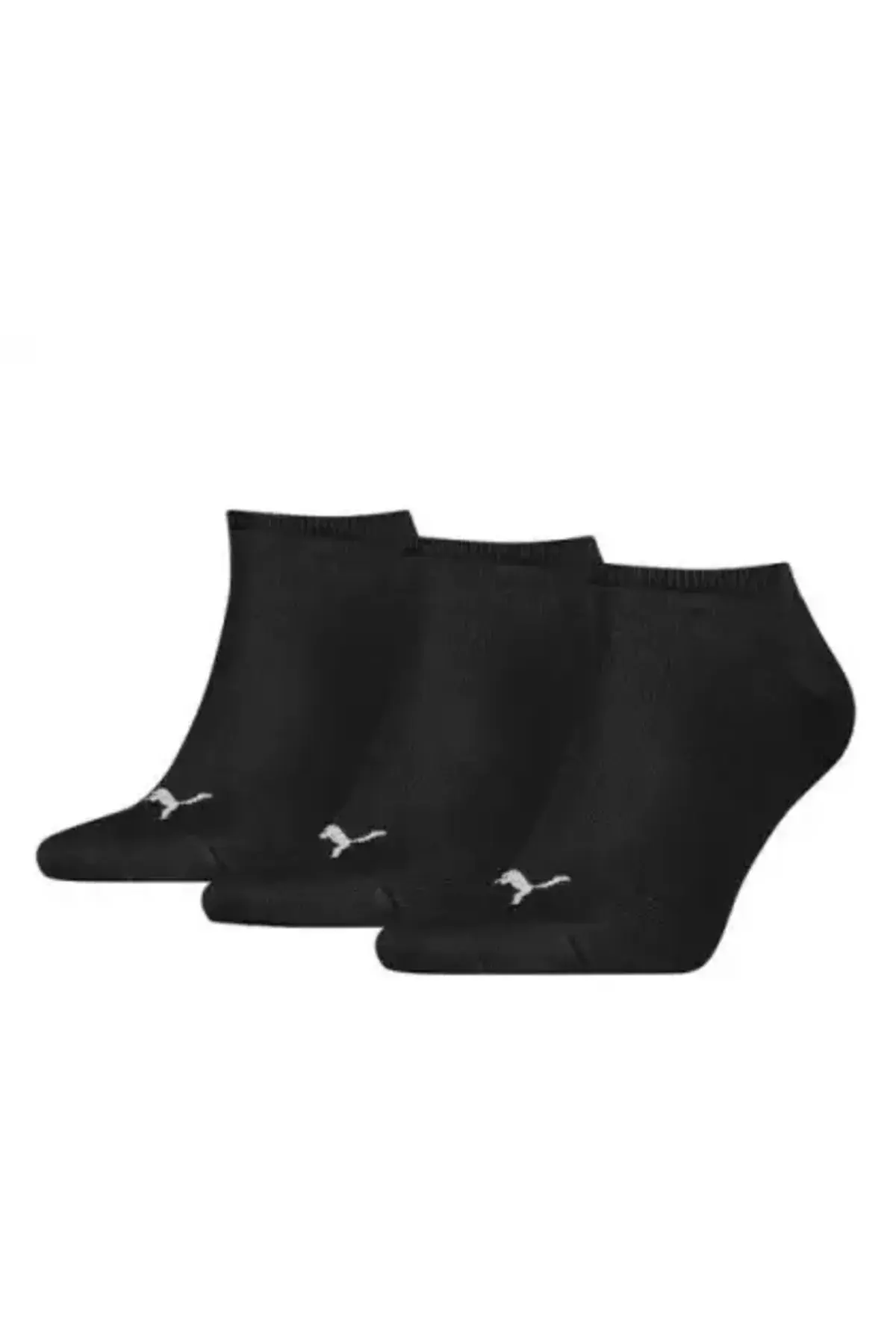 Puma Unısex Sneaker Plaın 3P Siyah Unisex 3Lü Yüksek Sneaker Çorap