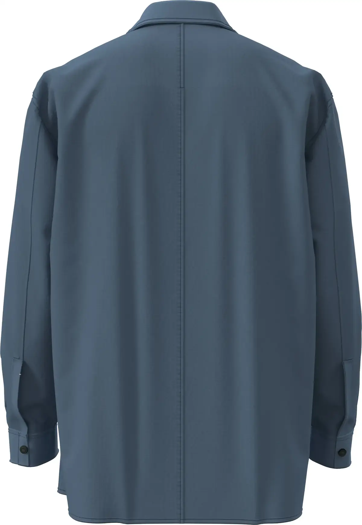 Calvin Klein LS RIPSTOP RELAXED SHIRT Mavi Erkek Tişört