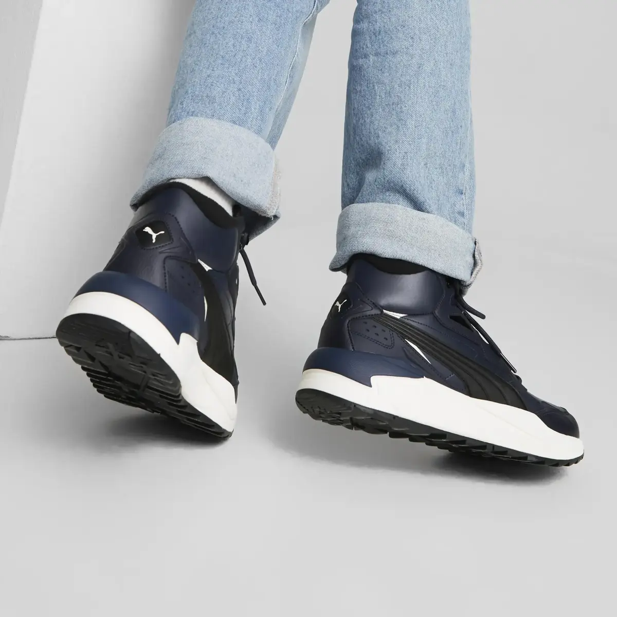 Puma X-Ray Speed Mid Wtr L Lacivert Erkek Bilekli Günlük Spor Ayakkabı