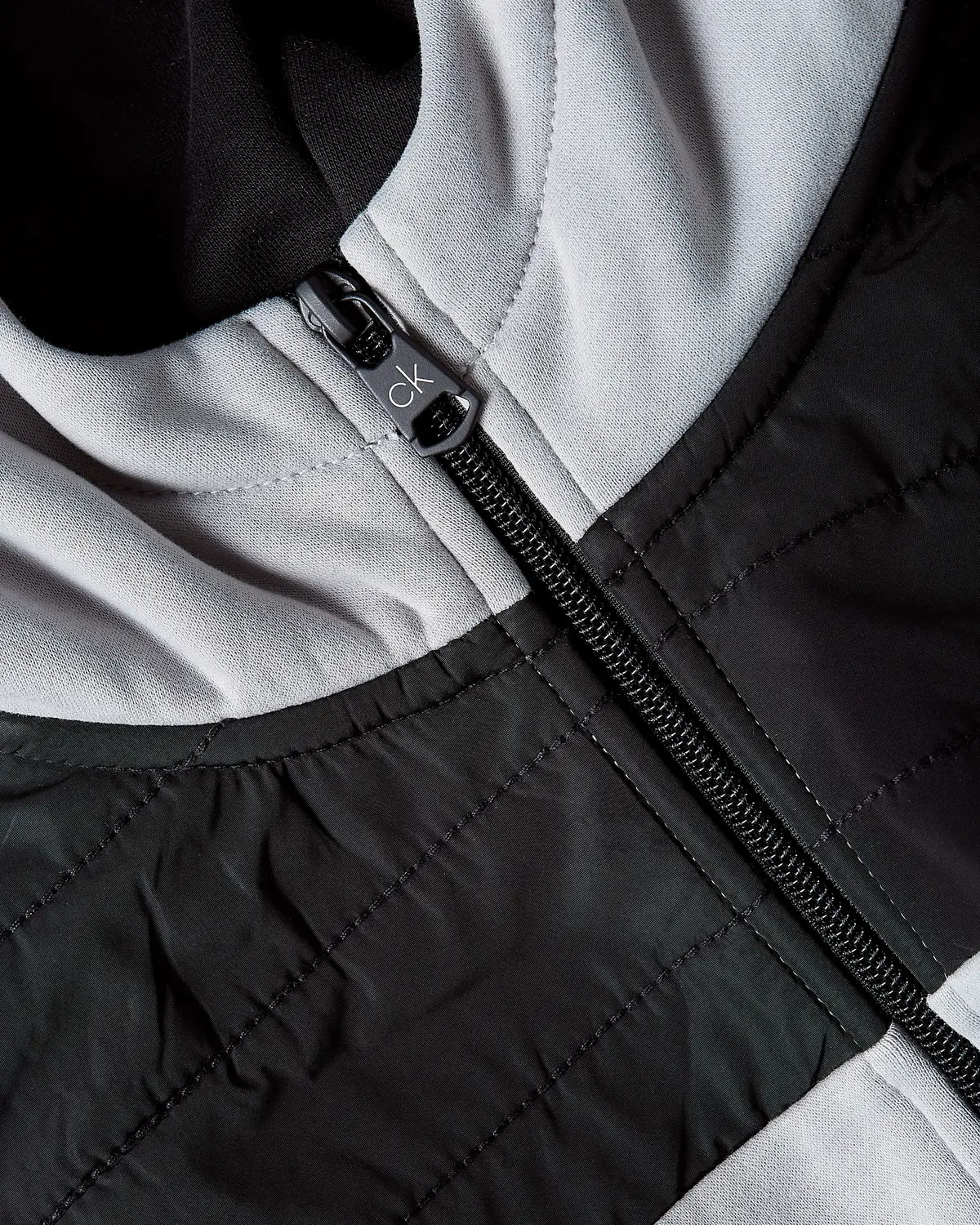 Calvin Klein TECHNICAL ZIP THROUG Erkek Gri Hoodie