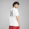 PUMA WARDROBE ESS Graphic Tee Beyaz Erkek T-Shirt