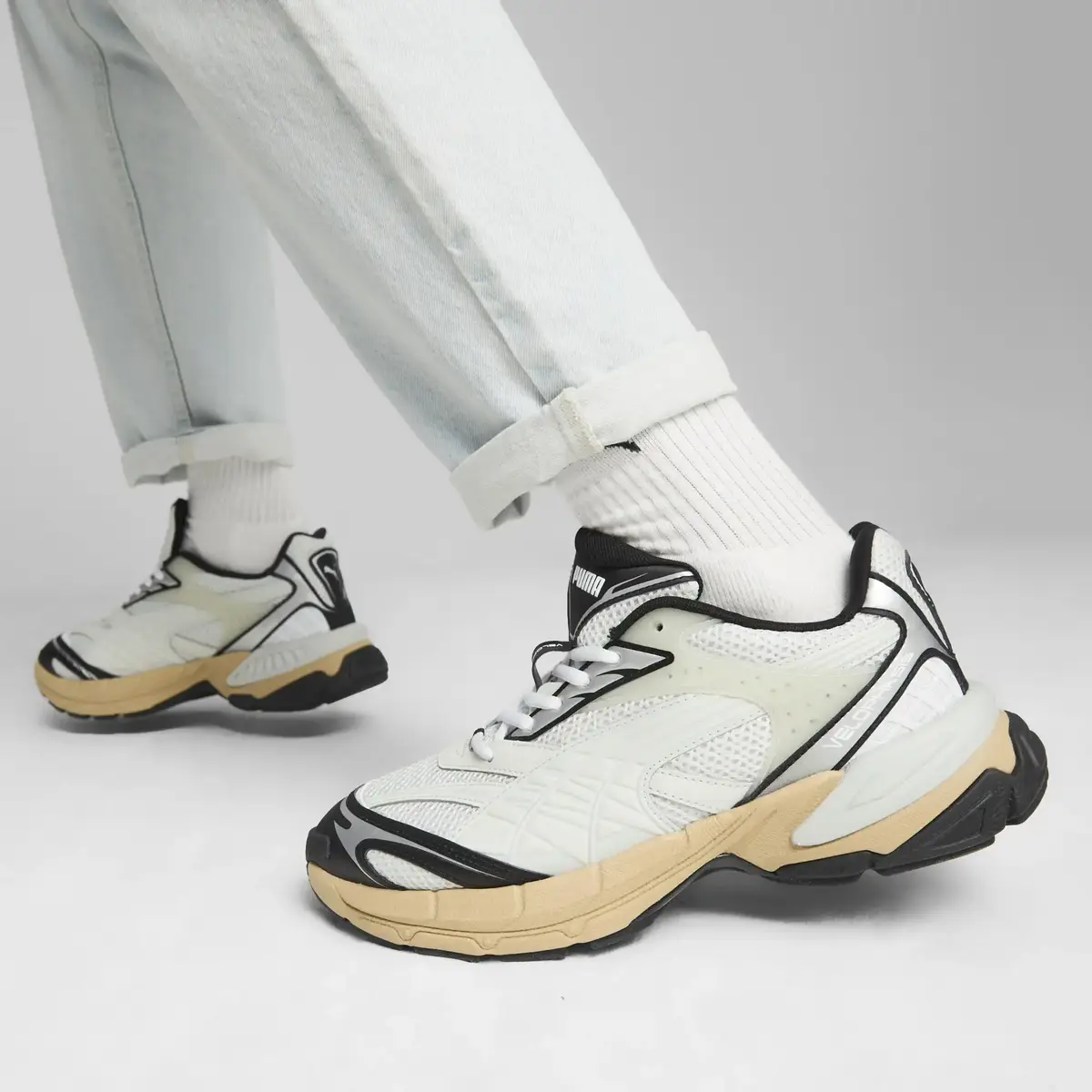 Puma Velophasis Technisch Gri Unisex Günlük Spor Ayakkabı