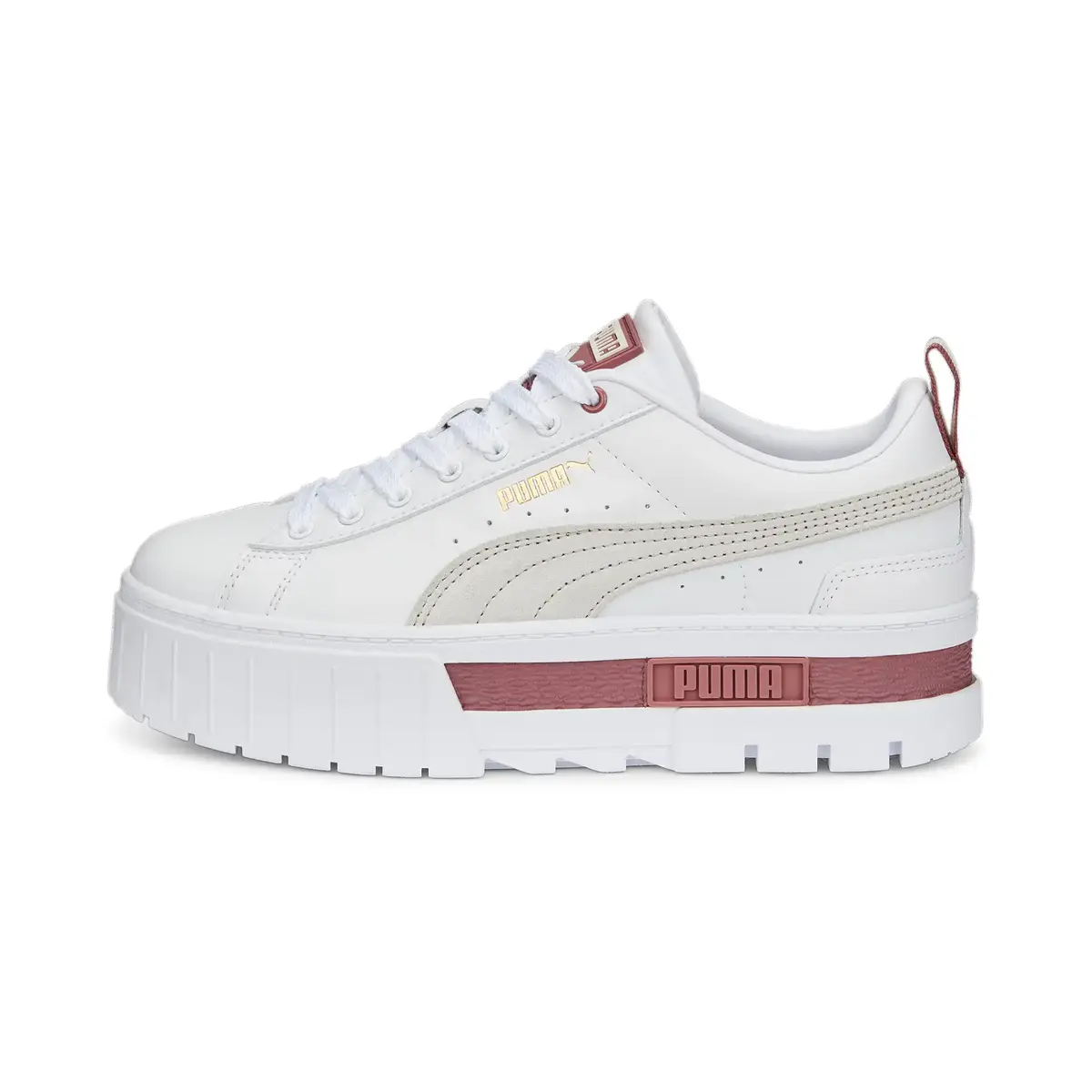Puma Mayze Lth Wn s Beyaz Kadın Günlük Spor Ayakkabı