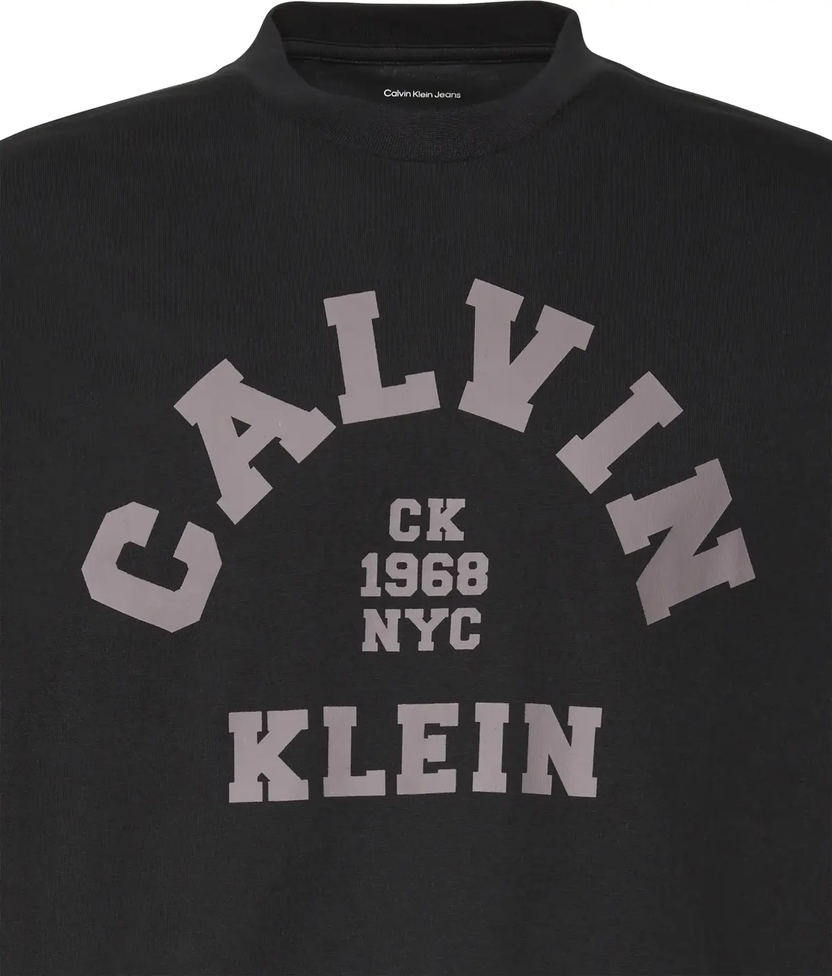 Calvin Klein SS 20S LN CALVIN COLLEGE GRAPHIC Erkek Siyah T-Shirt
