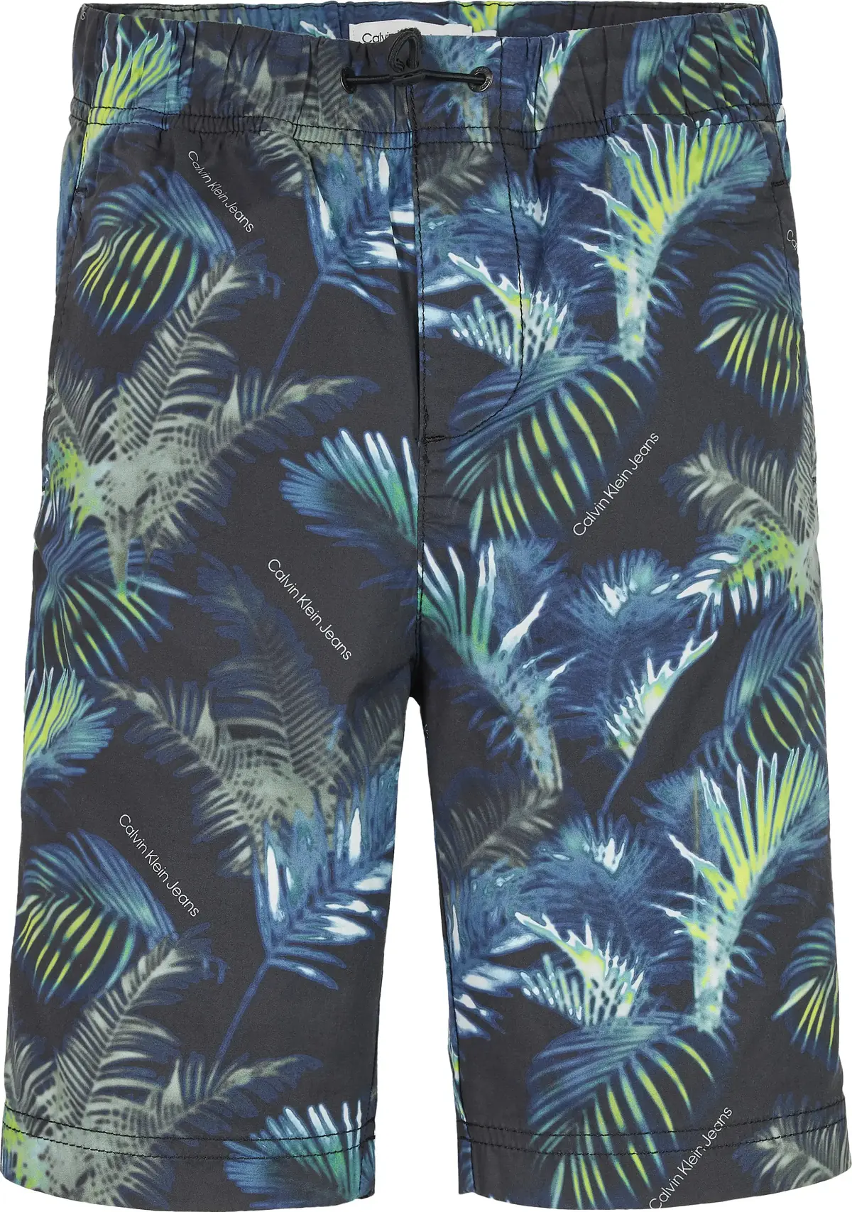 Calvin Klein AOP PALM SHORTS Erkek Yeşil Şort