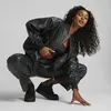 Puma T7 Faux Leather Bomber Siyah Kadın Bomber Suni Deri Ceket