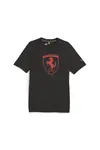 Puma Ferrari Race tonal Big Shield Tee Siyah Erkek T-Shirt